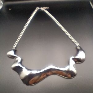 Silver Abstract Necklace